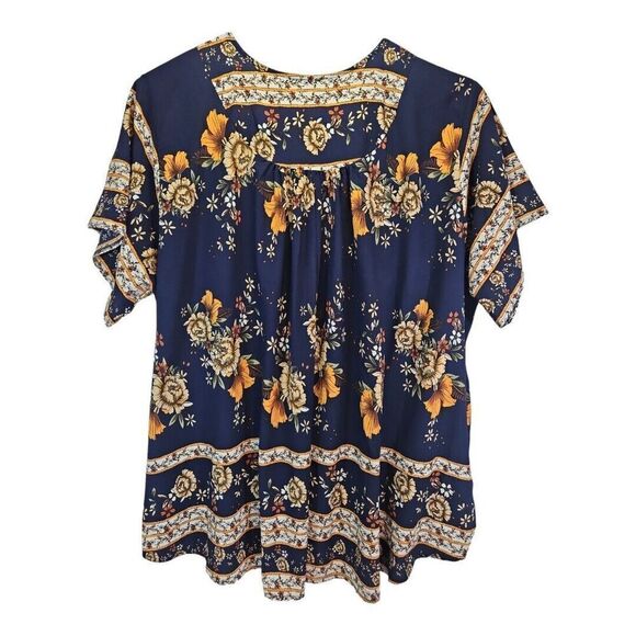 C.O.C. Clothing Obsessed Company Plus Size Floral Cover Up Cardigan 3X - Picture 6 of 7